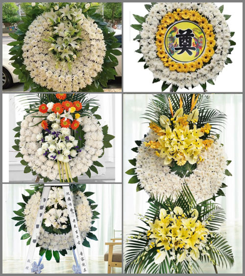 广东梅州市五华县转水镇畲柯村花圈速递